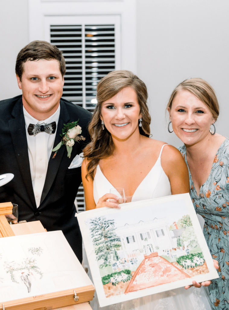 Rose Hill Live Wedding Painter - Picture by Tiffany L Johnson Photography