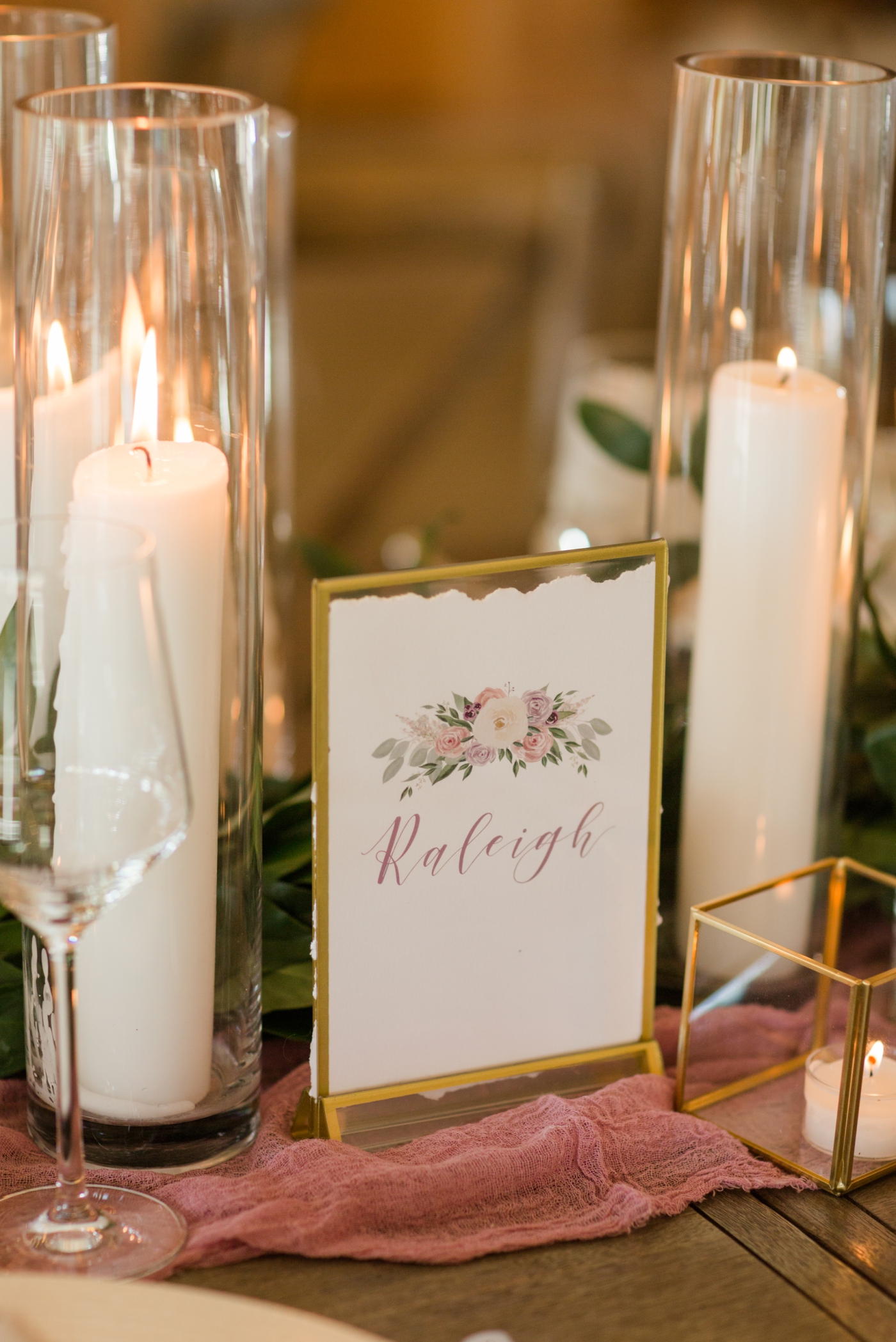 custom table numbers by Ashley Triggiano