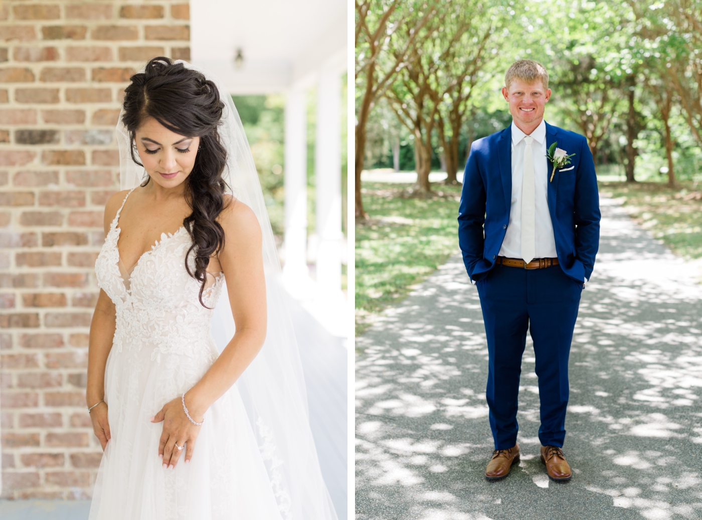 bride and groom at Walnut Hill 