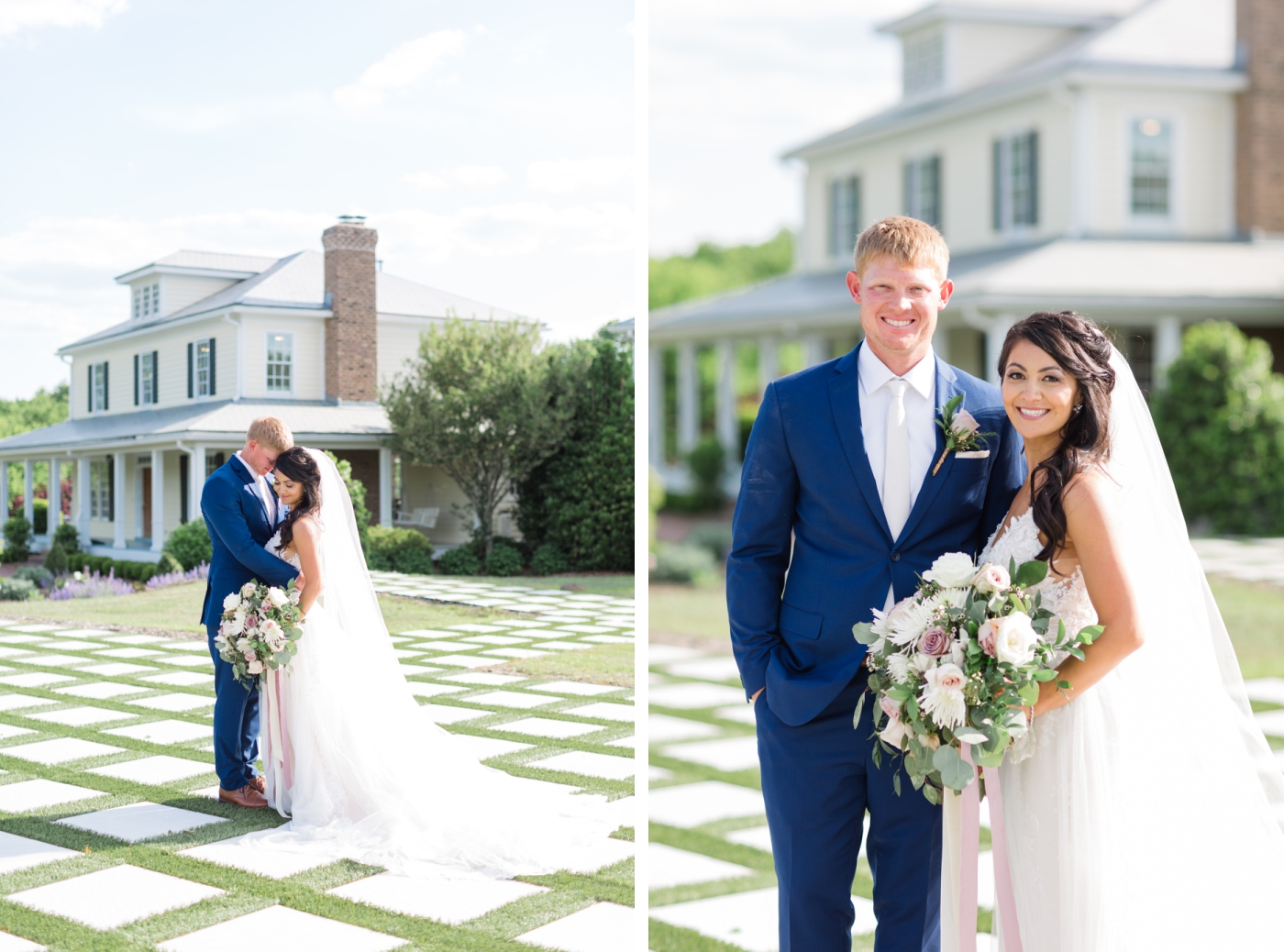 bride and groom portraits at Walnut Hill 