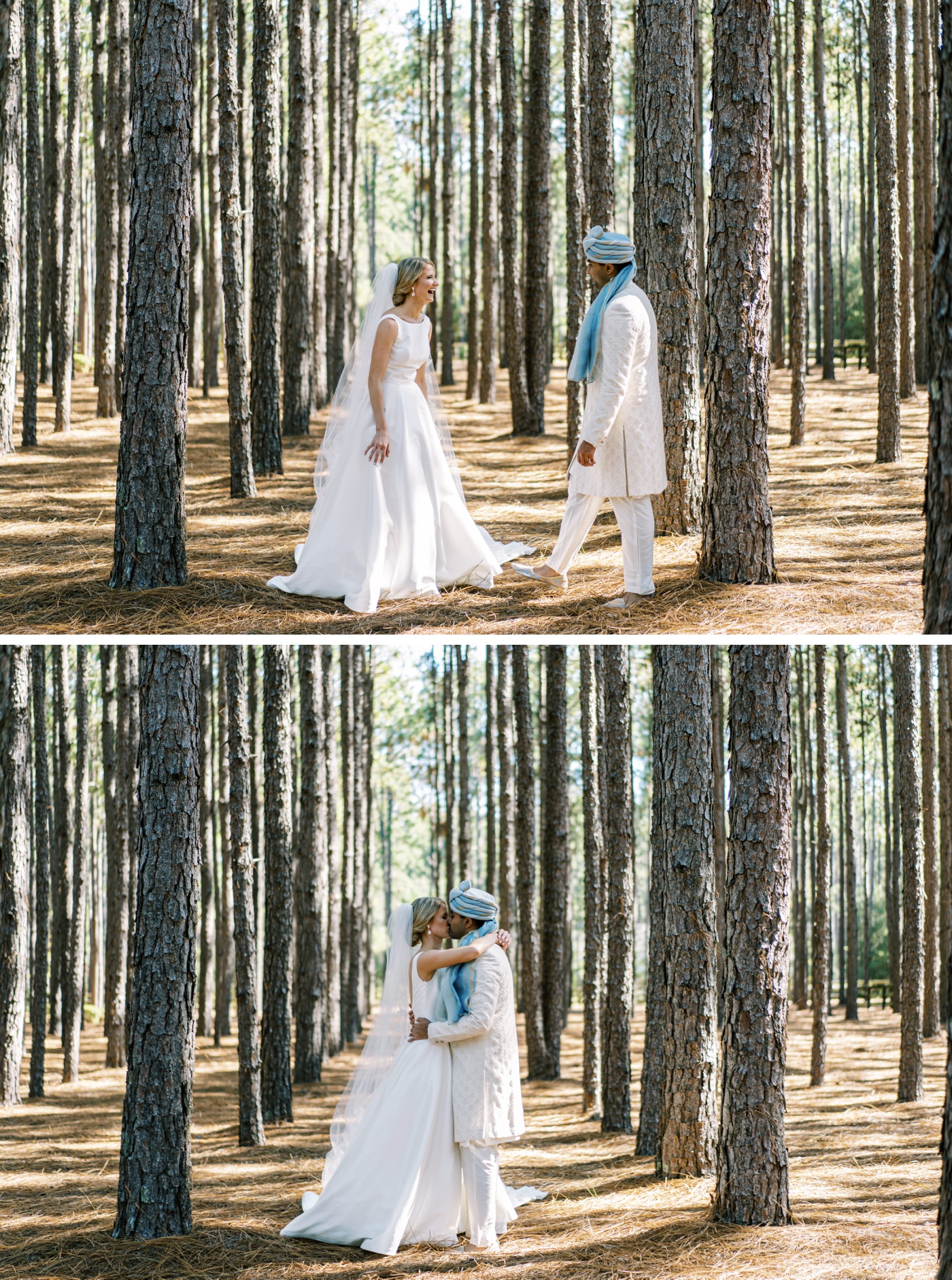Bridal portraits at the bride's childhood home in Southern Pines, NC