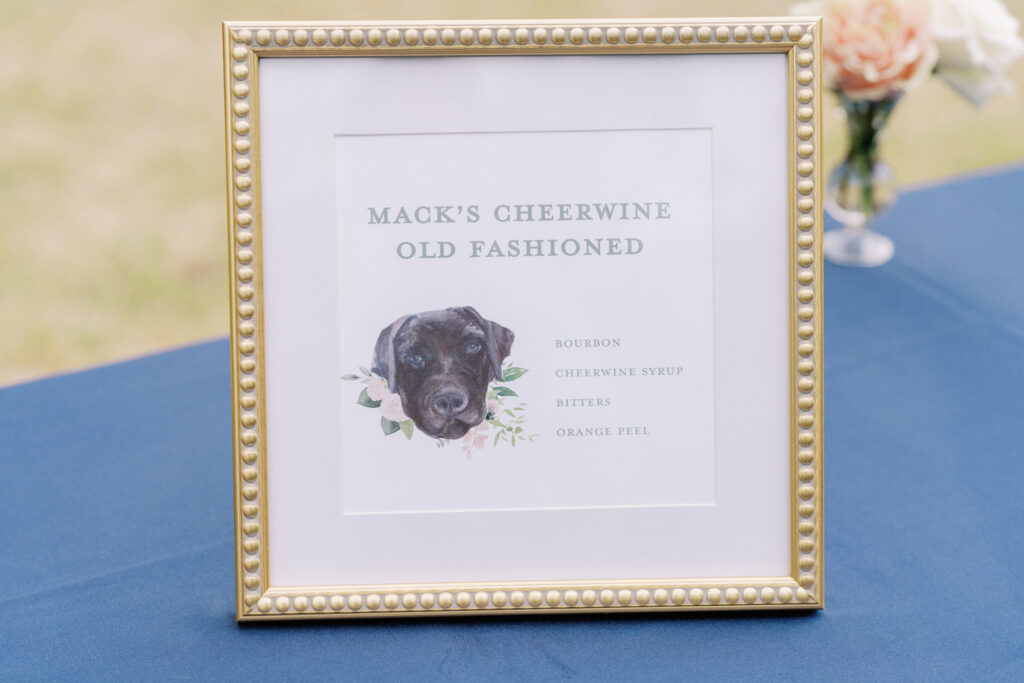 custom watercolor pet portrait bar menu