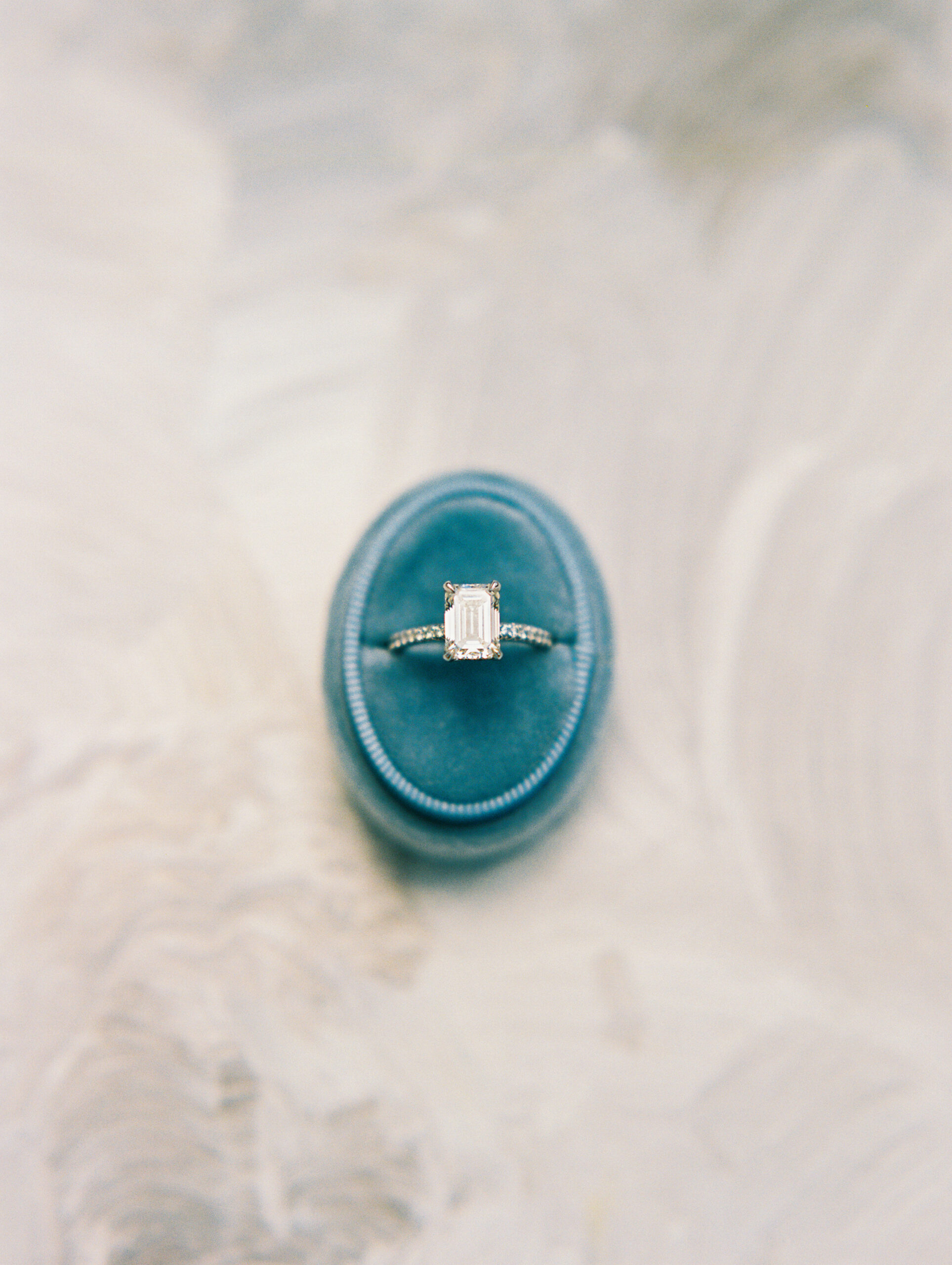 ring shot with blue ring box