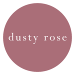 dusty vintage rose shade circle for color match