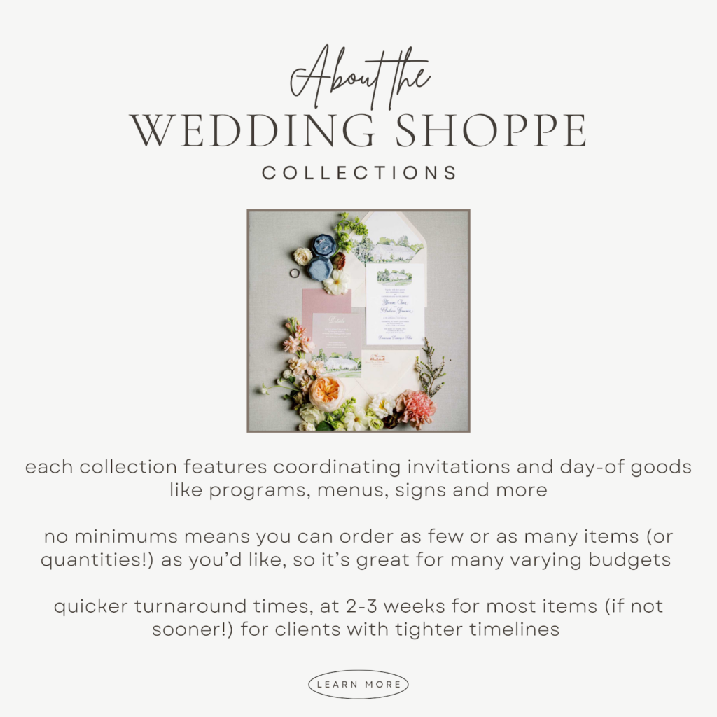 semi-custom wedding invitation collections