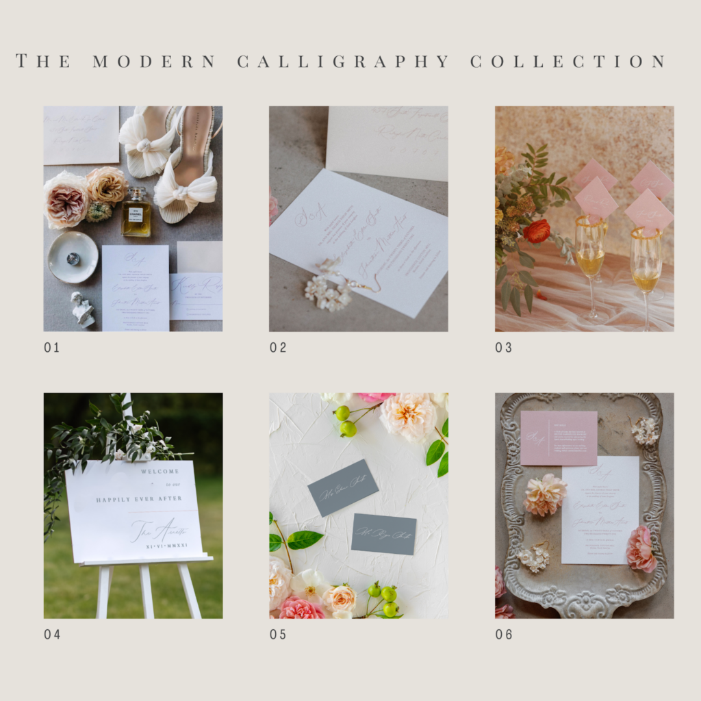 stationery from the semi-custom wedding invitation collections