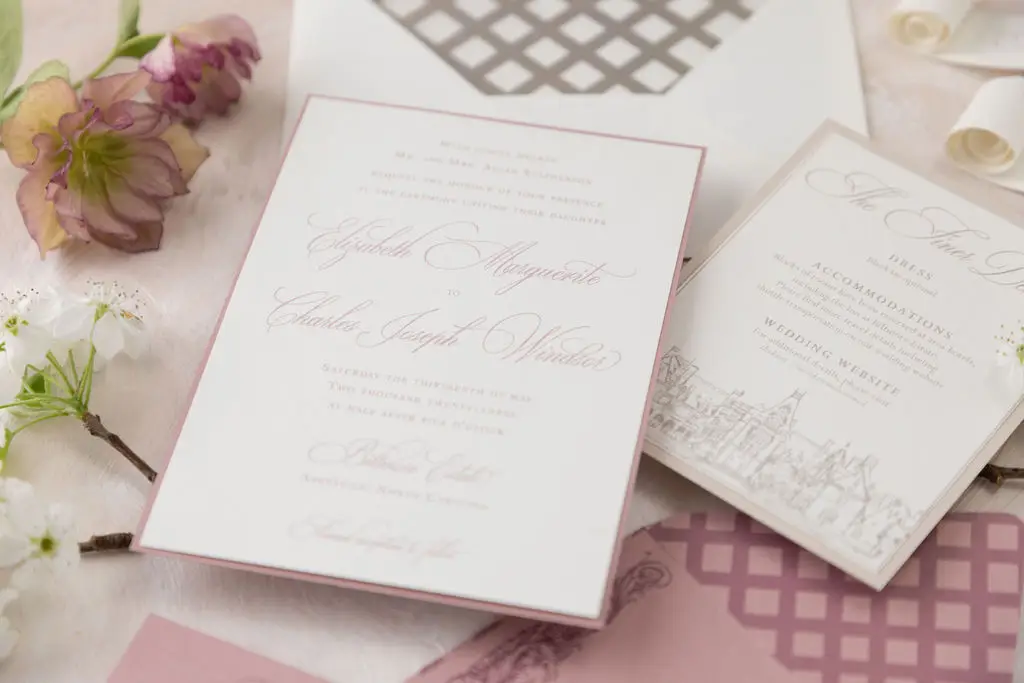 Biltmore Estate wedding invitation suite