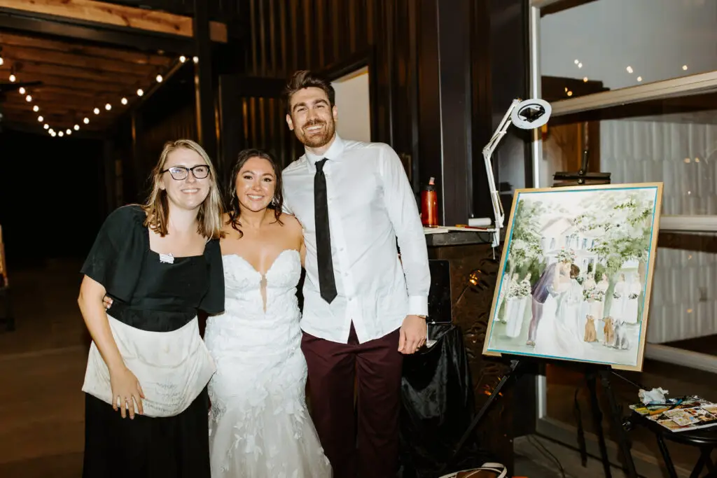 North Carolina wedding painting