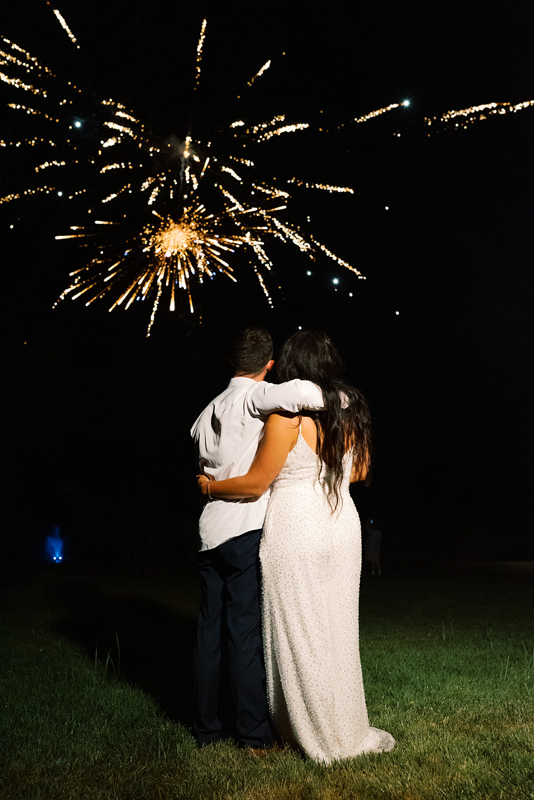 fourth of july wedding fireworks