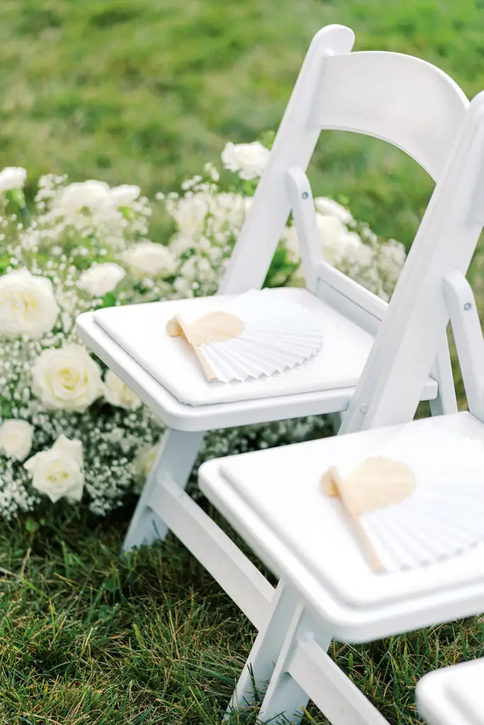 wedding ceremony fan