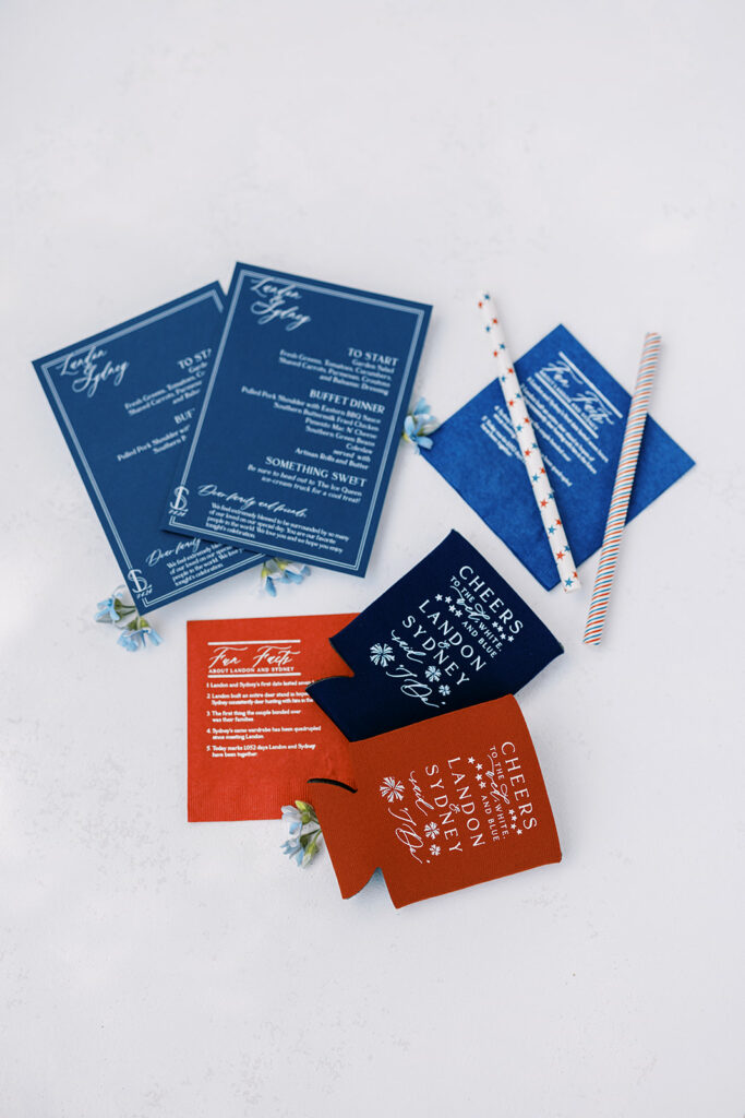 patriotic wedding invitations