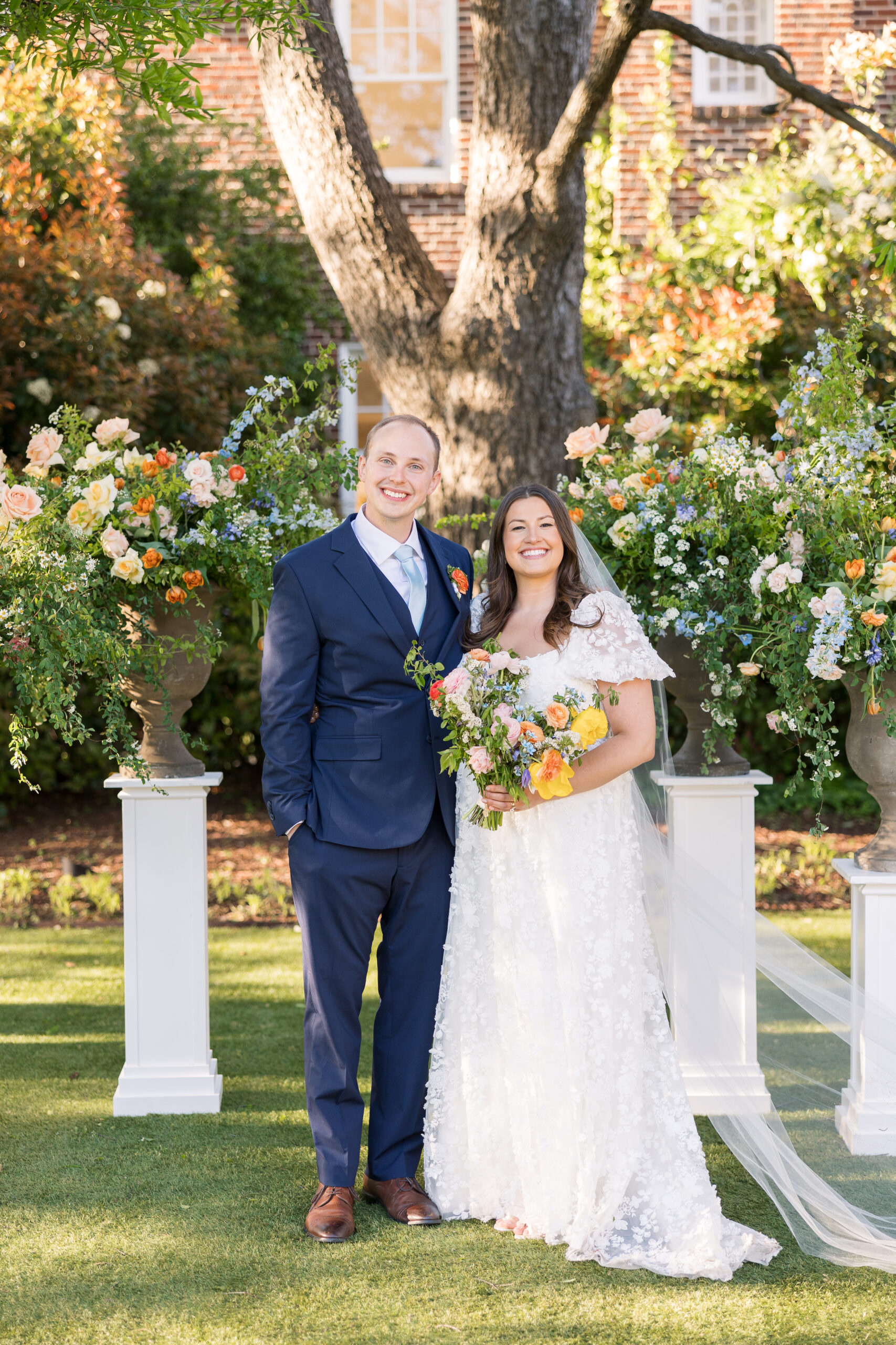 spring wedding at the merrimon wynne