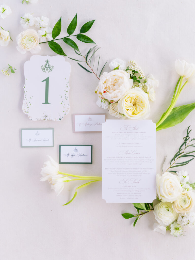 classic and timeless wedding details